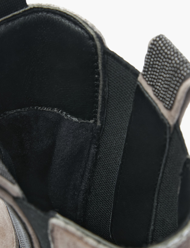 Бежевые женские челси из велюра MASCOTTE 126-220922-0608 | ракурс 6