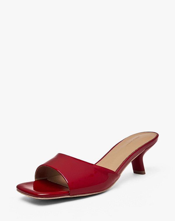 78-610811-0705 Туфли летние женские лак.кожа/нат.кожа красн, Mascotte