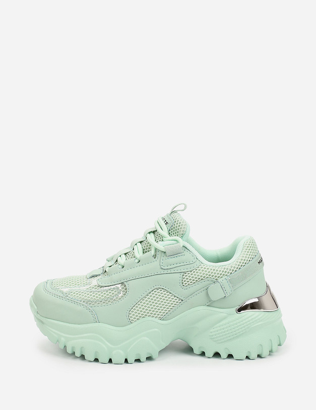 Мятные женские кроссовки MASCOTTE 189-111722-0104 | ракурс 2