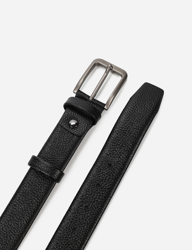 Мужской ремень из натуральной черной кожи MASCOTTE 727-0232-102 | ракурс 3 Мужской ремень из натуральной черной кожи MASCOTTE 727-0232-102 | ракурс 3