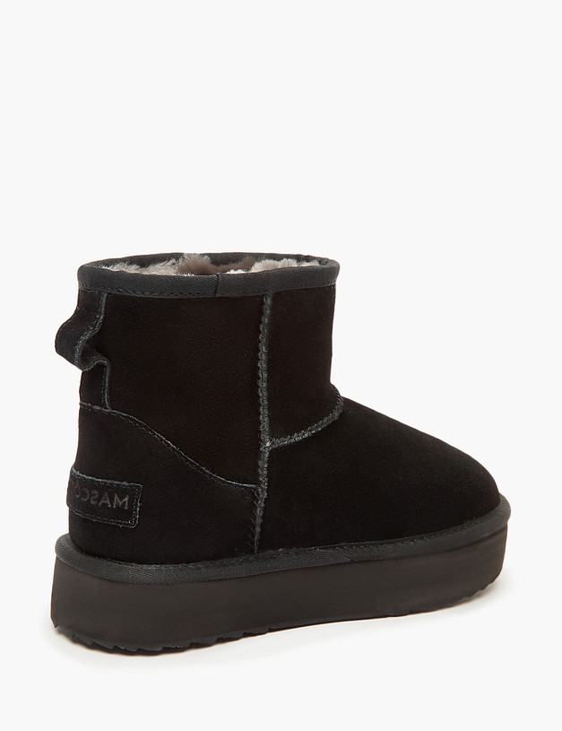 Черные женские угги MASCOTTE 234-3206531-0202 | ракурс 3 Черные женские угги MASCOTTE 234-3206531-0202 | ракурс 3