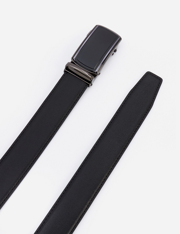 Черный мужской ремень MASCOTTE 727-1203-102 | ракурс 3