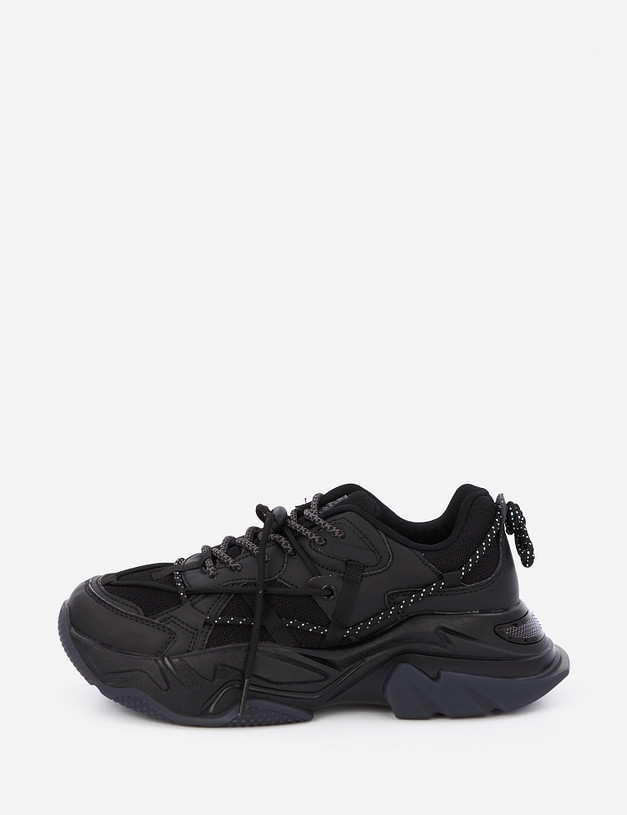 Черные женские кроссовки MASCOTTE 64-111021-0202 | ракурс 2