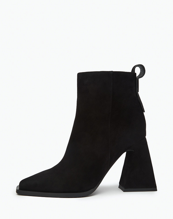 234-322821-0602 Ботинки женские велюр/ворсин-нат.кожа черн, Mascotte