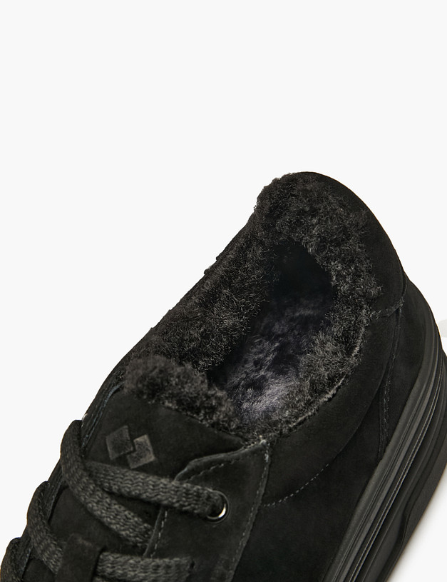 Черные женские кеды с мехом MASCOTTE 58-42417412-3605M | ракурс 6 Черные женские кеды с мехом MASCOTTE 58-42417412-3605M | ракурс 6