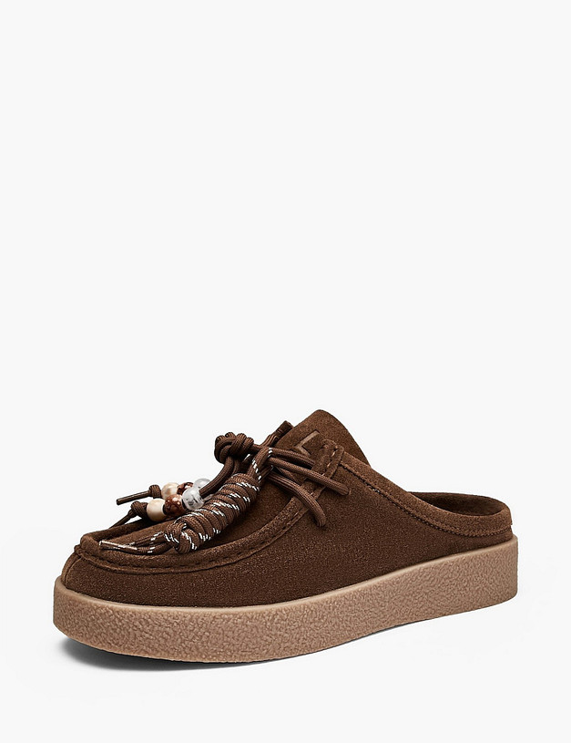 Коричневые женские сабо MASCOTTE 98-611921-0209 | ракурс 2