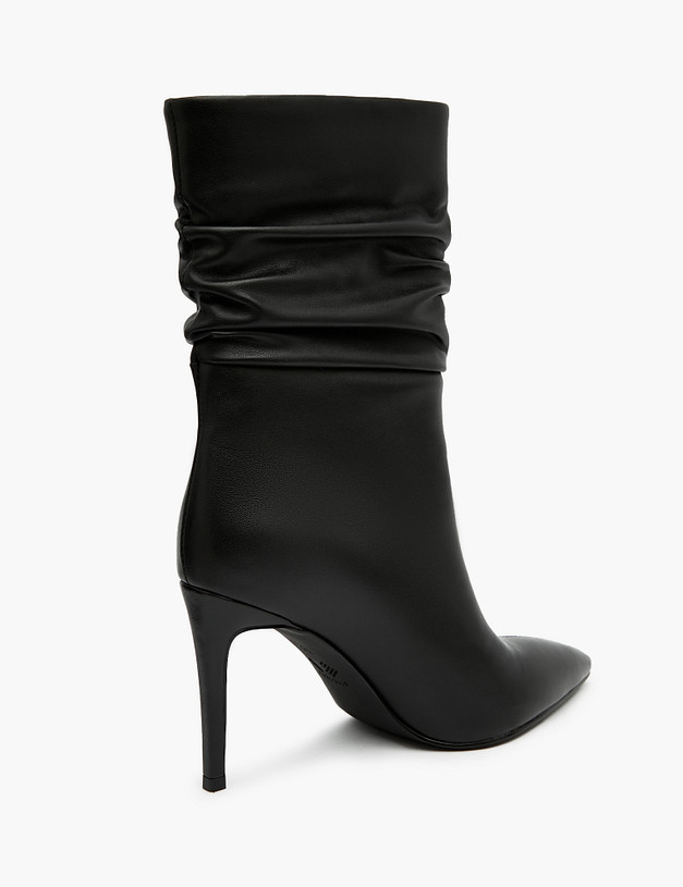 Черные женские ботильоны на высоком каблуке MASCOTTE 126-320921-0102 | ракурс 3