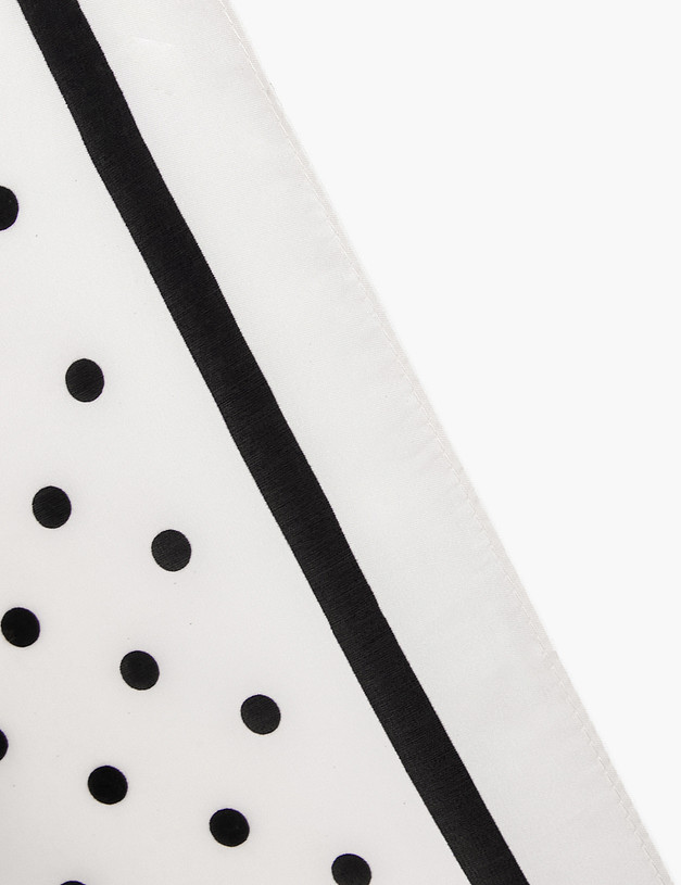 Белый женский платок в горох MASCOTTE 766-6101-2401 | ракурс 4