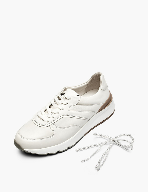 Белые женские кроссовки MASCOTTE 22-6160117-3192M | ракурс 7