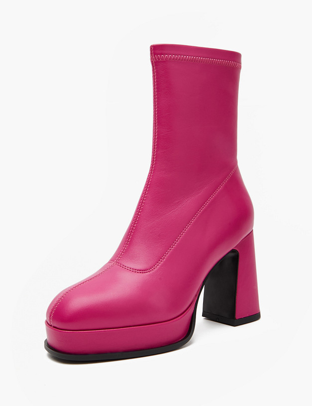 Розовые женские ботильоны MASCOTTE 234-410622-0506 | ракурс 3