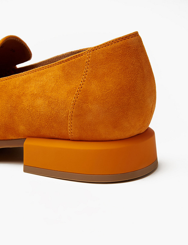 Оранжевые велюровые женские лоферы MASCOTTE 172-4122212-4641M | ракурс 6