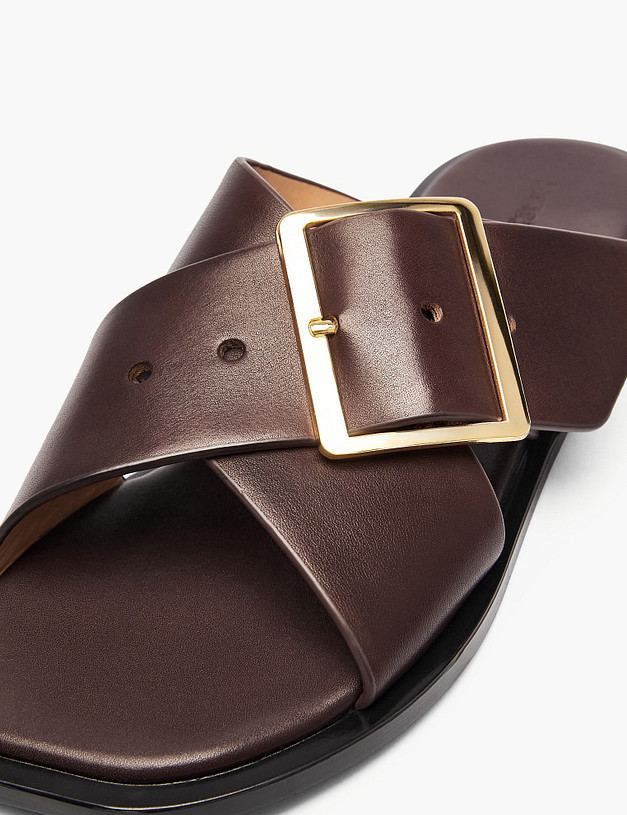 Коричневые женские сабо MASCOTTE 58-612011-0109 | ракурс 6