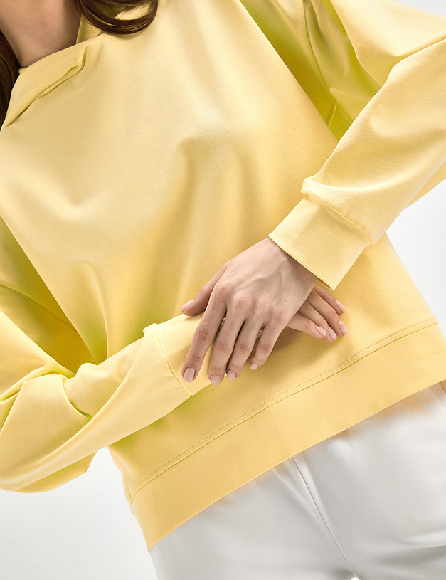 Женское худи желтого цвета MASCOTTE 790-3109-2618 | ракурс 5