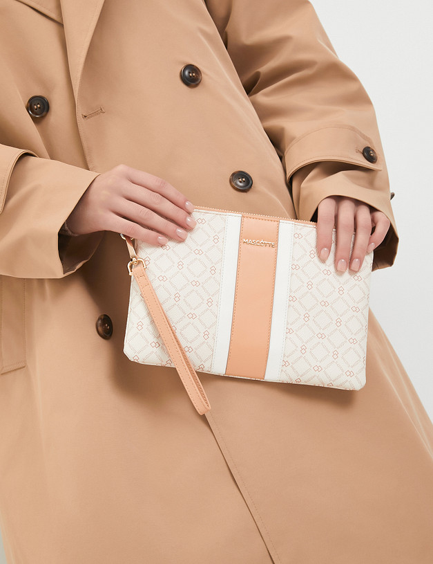 Молочный женский клатч MASCOTTE 615-3233-608 | ракурс 1 Молочный женский клатч MASCOTTE 615-3233-608 | ракурс 1