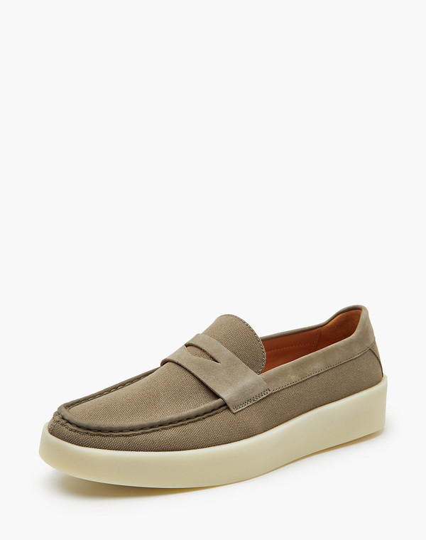 22-4170616-0204 Полуботинки мужские текстиль-нубук/нат.кожа-текстиль зелен, Mascotte