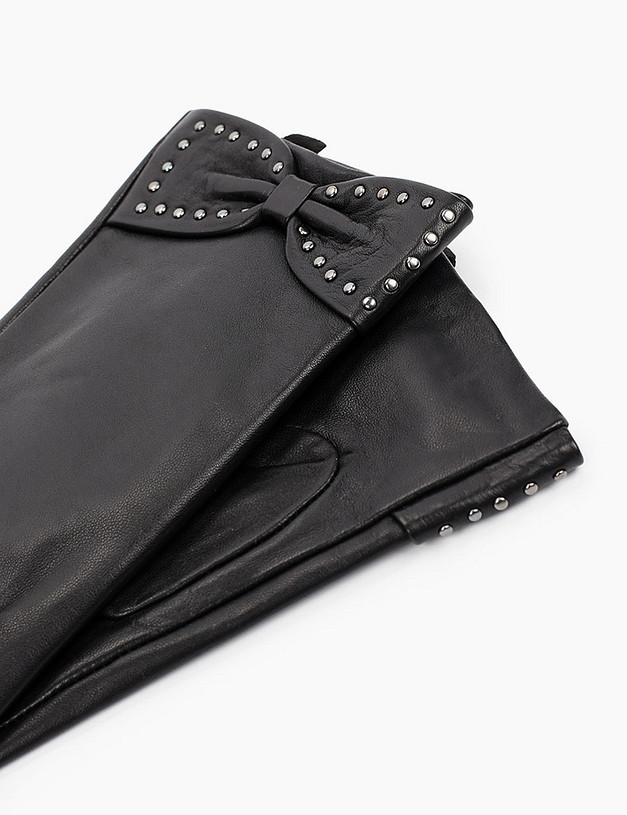 Черные женские перчатки MASCOTTE 717-1214-102 | ракурс 2