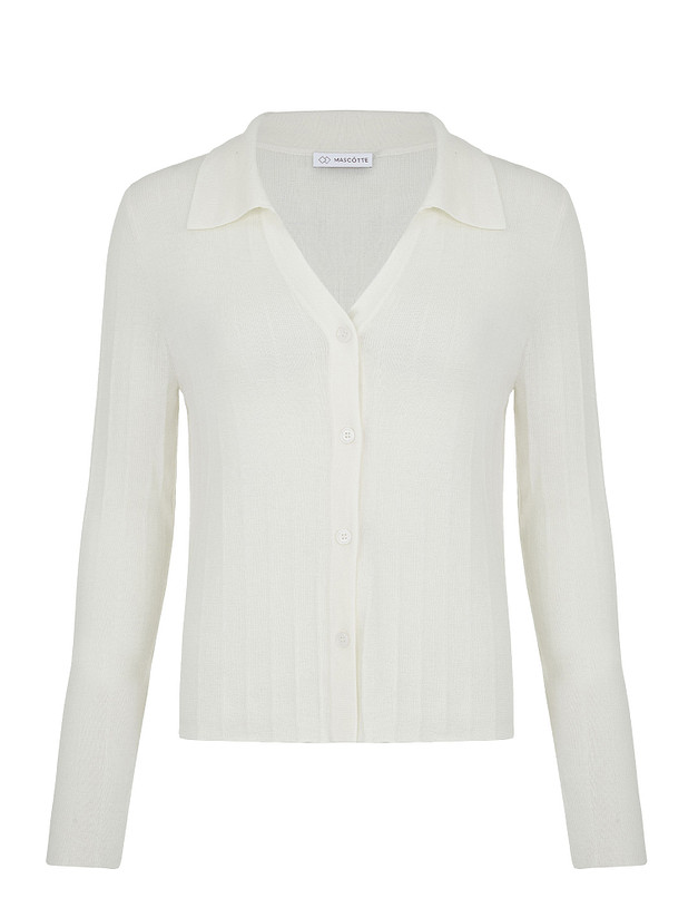 Молочный женский кардиган MASCOTTE 852-5235-7501 | ракурс 7