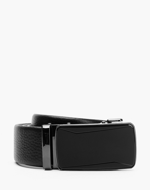 727-2103-102 Ремень муж. нат.кожа/нат.кожа черн, Mascotte