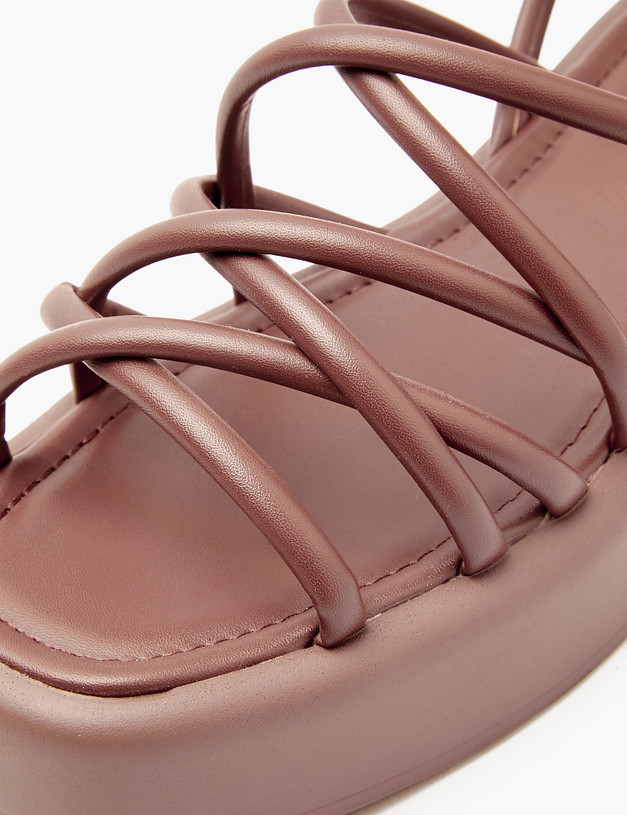 Коричневые женские сандалии MASCOTTE 126-311562-0609 | ракурс 7 Коричневые женские сандалии MASCOTTE 126-311562-0609 | ракурс 7