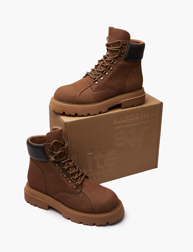 Коричневые женские ботинки MASCOTTE 58-425521-0309 | ракурс 9 Коричневые женские ботинки MASCOTTE 58-425521-0309 | ракурс 9