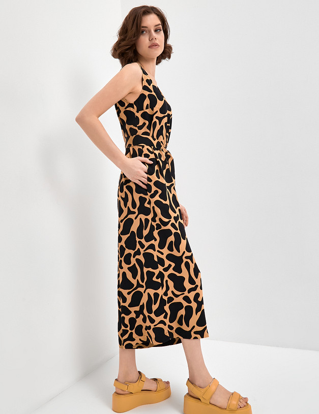 Женский летний комбинезон с принтом MASCOTTE 790-3103-2401 | ракурс 5