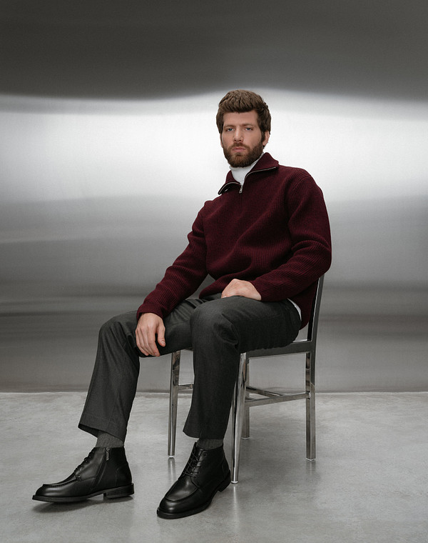 Черные мужские зимние ботинки 12990₽