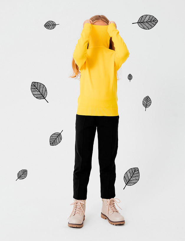 Бежевые ботинки для девочек MASCOTTE 18-322551-0608 | ракурс 1