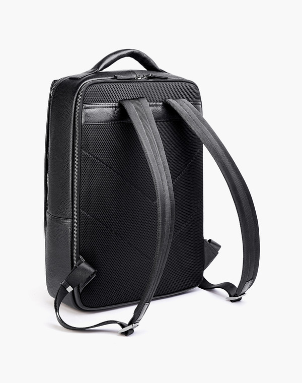 602-5213-102 Рюкзак мужской нат.кожа-текстиль/текстиль черн, L, Mascotte