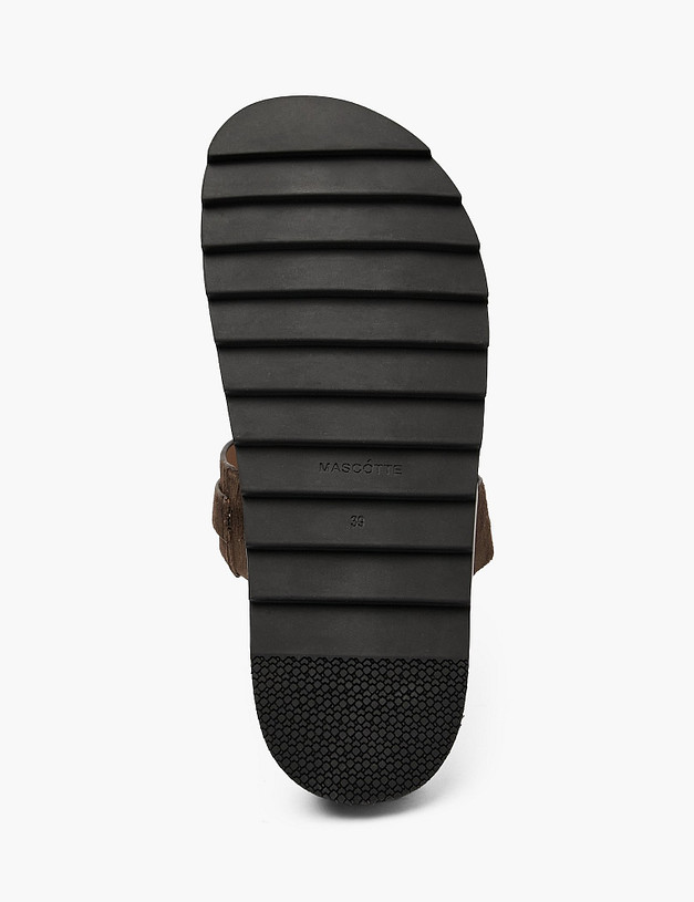 Коричневые женские сабо MASCOTTE 233-21437121-4680M | ракурс 5