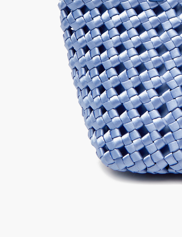 Голубая женская плетеная сумка MASCOTTE 647-4111-203 | ракурс 7