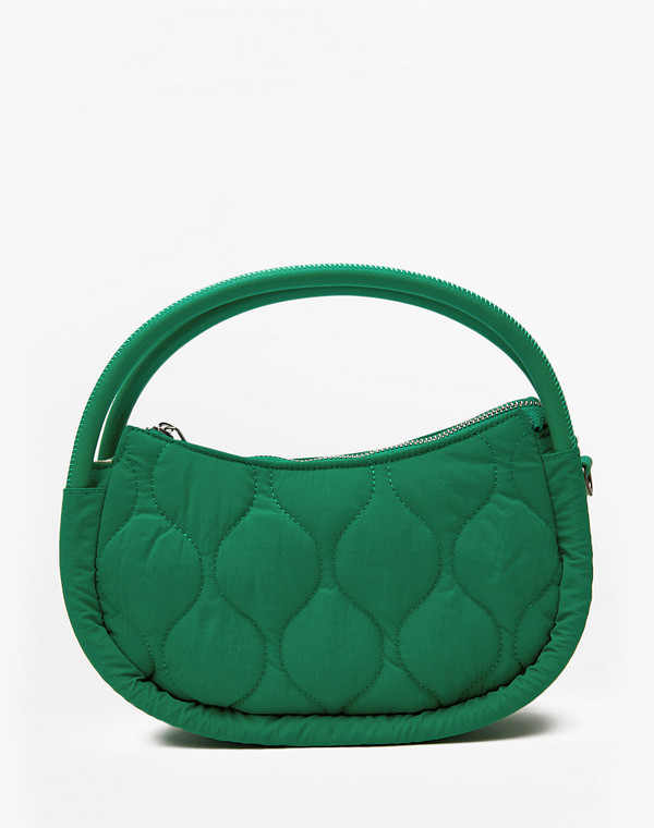 648-4112-204 Сумка женская текстиль-и.кожа/текстиль зелен, S, Mascotte Lite