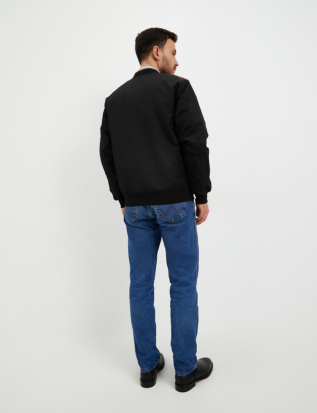 Черный мужской бомбер MASCOTTE 234-3368-2402 | ракурс 7 Черный мужской бомбер MASCOTTE 234-3368-2402 | ракурс 7
