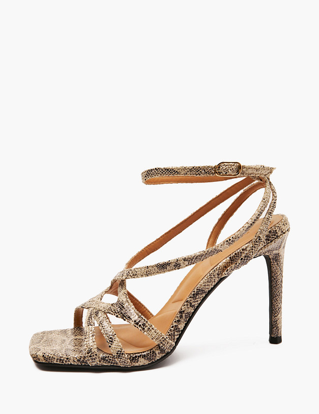 Женские босоножки со змеиным принтом MASCOTTE 126-511813-5503M | ракурс 4