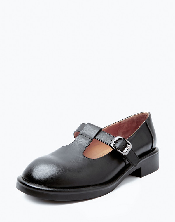 233-412911-0102 Туфли женские нат.кожа/нат.кожа черн, Mascotte