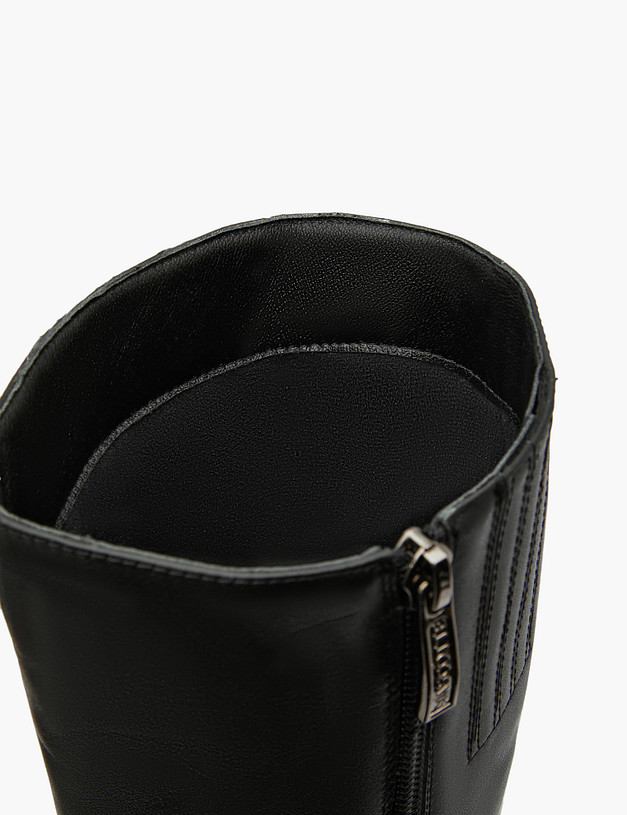 Черные женские сапоги на высоком каблуке MASCOTTE 126-3205922-3100M | ракурс 6 Черные женские сапоги на высоком каблуке MASCOTTE 126-3205922-3100M | ракурс 6