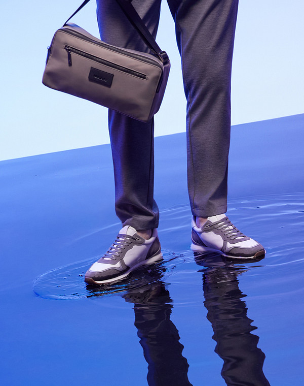 58-4110121-8109M Полуботинки для активного отдыха мужские нат.кожа-велюр/текстиль-нат.кожа бел-серый, Mascotte