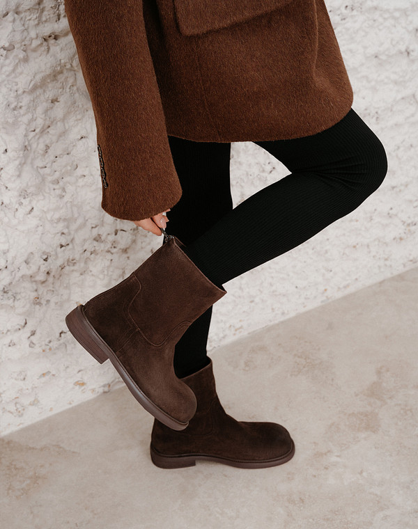 Коричневые женские ботинки 8990₽