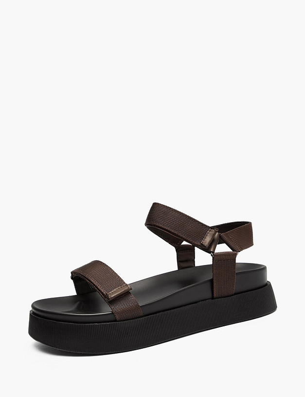 Коричневые женские сандалии MASCOTTE 234-615221-0209 | ракурс 2