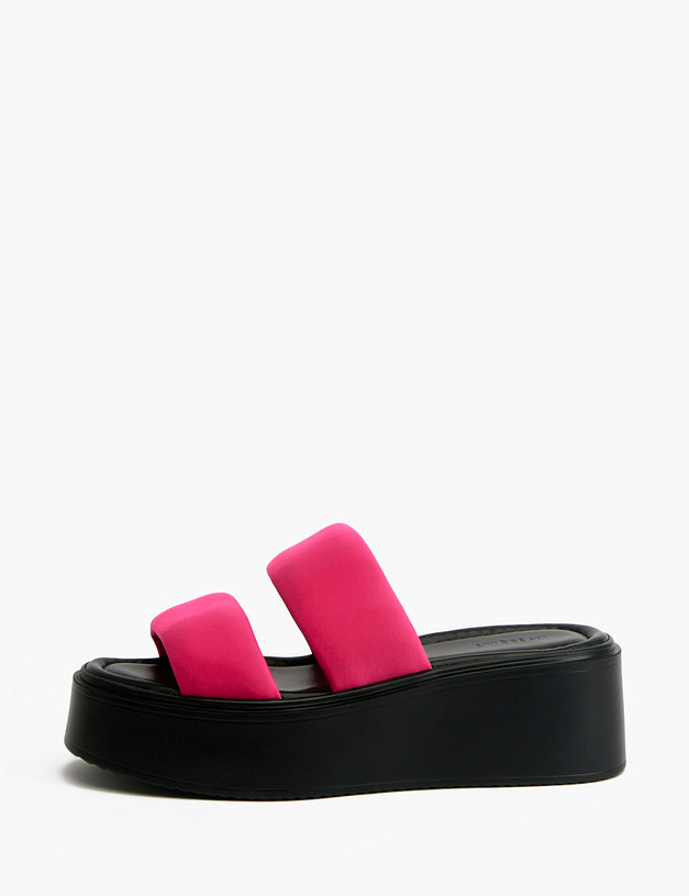 Розовые женские сабо на платформе MASCOTTE 233-3183724-2406 | ракурс 1