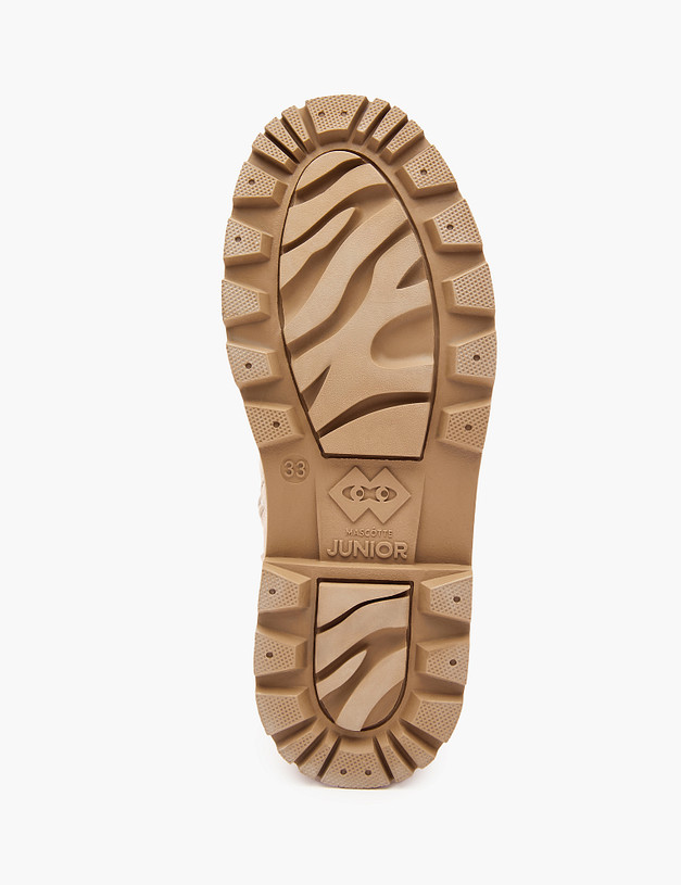 Бежевые ботинки для девочек MASCOTTE 18-322551-0608 | ракурс 7