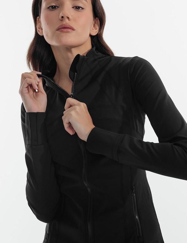 Черная спортивная олимпийка MASCOTTE 234-3188-2402 | ракурс 1