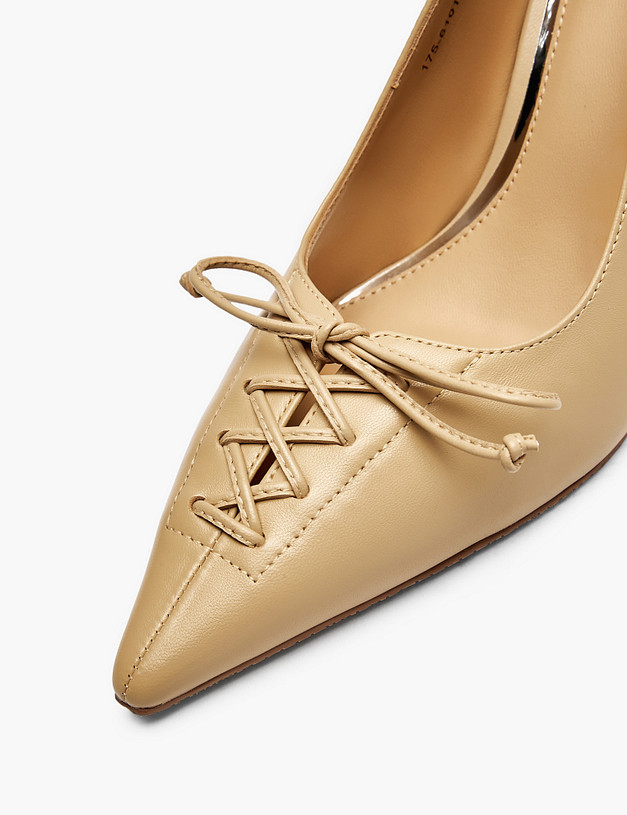 Бежевые женские туфли MASCOTTE 175-6101813-6554M | ракурс 6