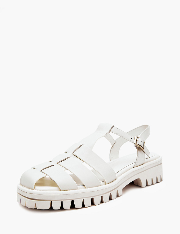 Белые женские сандалии MASCOTTE 233-4123911-7102M | ракурс 4