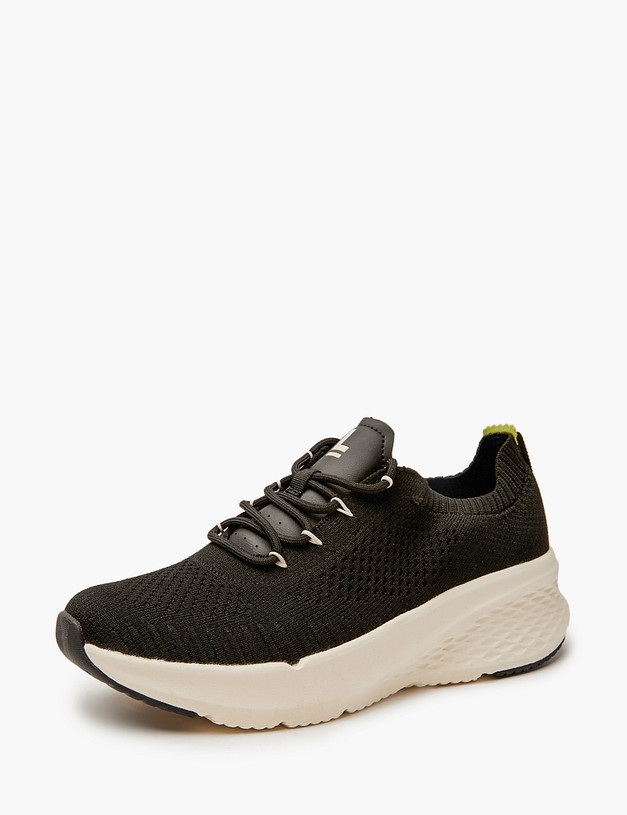 Черные женские  кроссовки из текстиля MASCOTTE 181-411621-0202 | ракурс 4