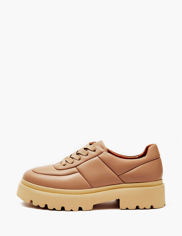 Бежевые женские полуботинки из кожи MASCOTTE 22-4120612-7513M | ракурс 1