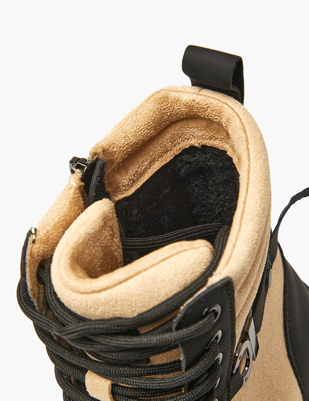 Бежевые ботинки для девочек MASCOTTE 234-522621-2808 | ракурс 6