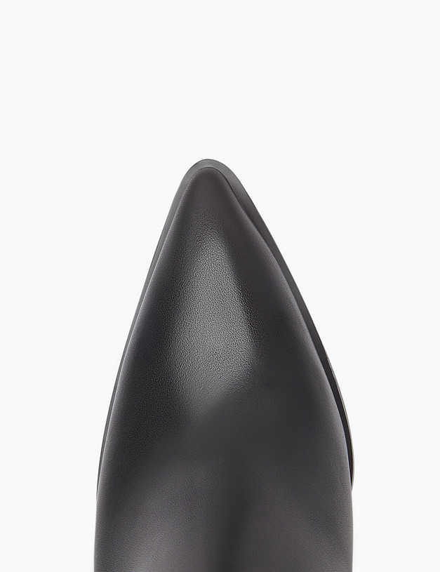 Черные женские сапоги на высоком каблуке MASCOTTE 172-3202624-3199M | ракурс 4 Черные женские сапоги на высоком каблуке MASCOTTE 172-3202624-3199M | ракурс 4