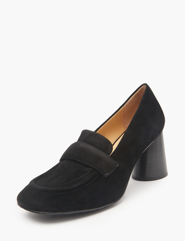 Черные женские туфли из велюра MASCOTTE 15-511111-3605M | ракурс 2