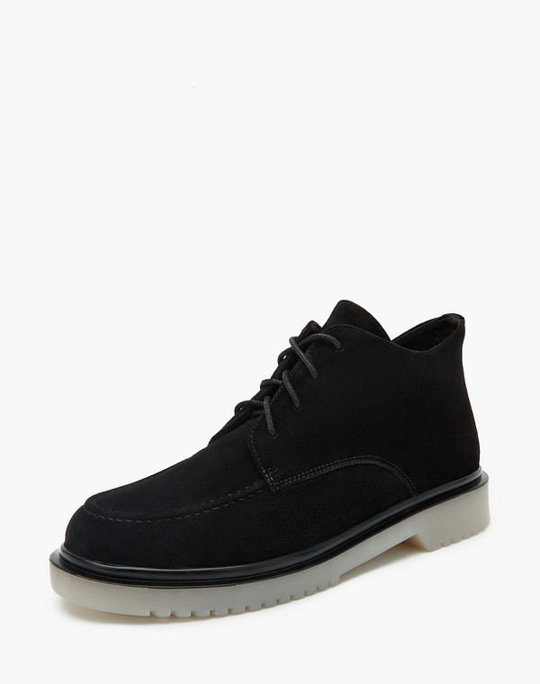 233-310521-3605M Ботинки женские велюр/ворсин-нат.кожа черн, Mascotte