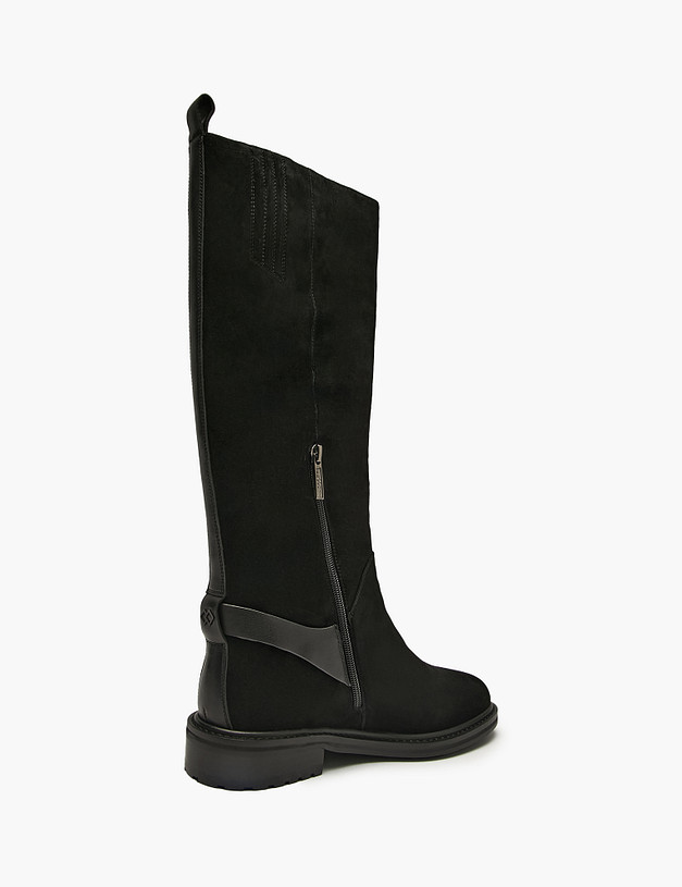 Черные женские зимние сапоги MASCOTTE 175-5282431-3605M | ракурс 3